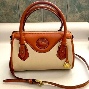 Dooney & Bourke R710 Bone AWL Satchel & Crossbody Strap Rarely Carried MADE 🇺🇸